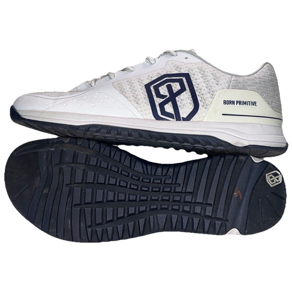 Men's Born Primitive Savage 1 Training Shoes Size 14 White Navy Blue